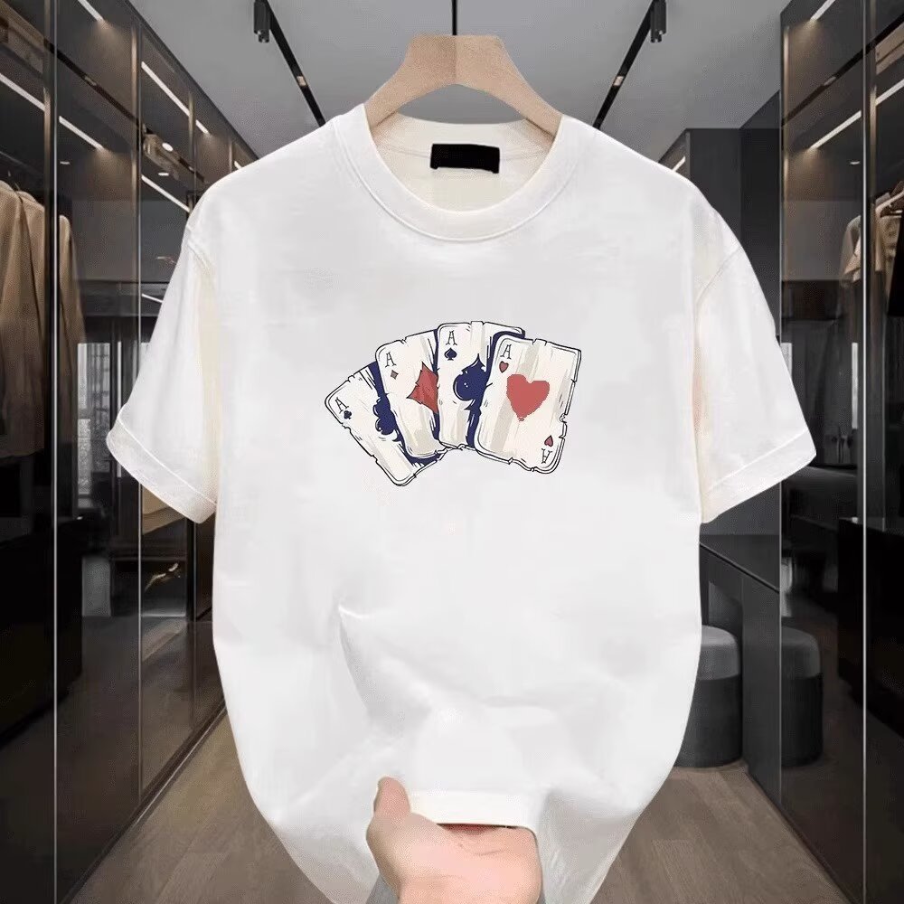 20262025เสื้อยืดแขนสั้นสไตล์ใหม่ผู้ชาย ins Street Wear ยุโรปอเมริกันสไตล์ฮิปฮอปรอบคอ Bottoming เสื้อ