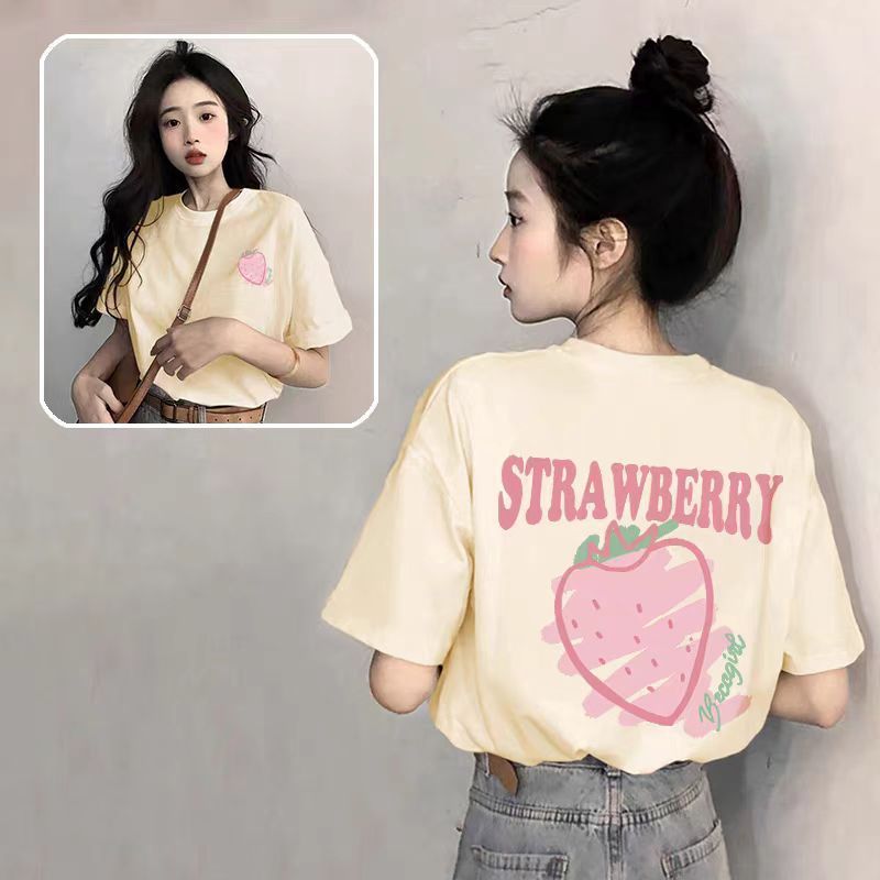 2026 เสื้อยืดแขนสั้นผ้าฝ้ายแท้ผู้หญิง 2025 สไตล์ใหม่ขายดีฤดูร้อนออกแบบเสื้อยืดนิชแฟชั่นทุกการแข่งขัน