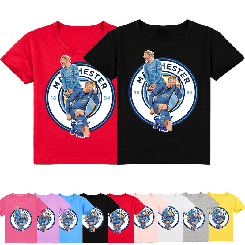 เสื้อยืดแขนสั้นสำหรับเด็ก Haaland Banban Garden สไตล์ Garden เหมาะสำหรับฤดูร้อน