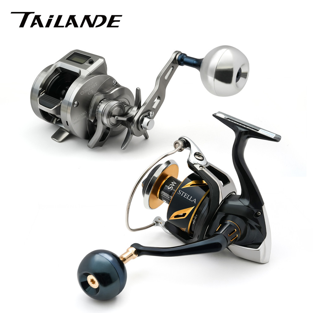 Tailande Power Knob 38-45 มม. อลูมิเนียมสําหรับ Shimano Daiwa Spinning Reel Handle
