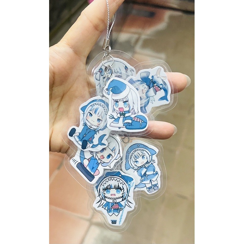 Vtuber hololive ไม้แขวน 8 ชิ้น / vtuber hololive MPP แขวนพวงกุญแจ