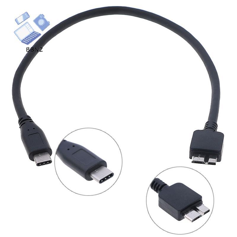 [BBNZ] สาย USB c เป็น micro usb type c เป็นสาย micro b สําหรับฮาร์ดดิสก์ hdd 30cm TH
