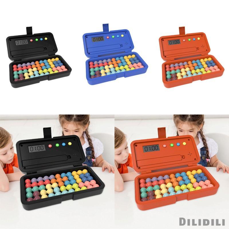 [Dilidili] ลูกปัดที่มีสีสันเกมปริศนาบล็อกตัวต่อพร้อมตัวจับเวลาทักษะมอเตอร์ละเอียด 3D เกมกระดานปริศนาสําหรับชายหญิงเด็กวัยรุ่น 7+