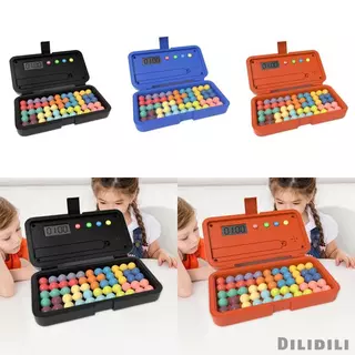 [Dilidili] ลูกปัดที่มีสีสันเกมปริศนาบล็อกตัวต่อพร้อมตัวจับเวลาทักษะมอเตอร์ละเอียด 3D เกมกระดานปริศนาสําหรับชายหญิงเด็กวัยรุ่น 7+