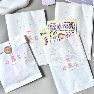 ถุงกระดาษ ถุงกระดาษของขวัญ ลาย เชอร์รี่แบร์ 🍒🧸 ขนาด17*12cm ราคา10ชิ้น พร้อมส่ง