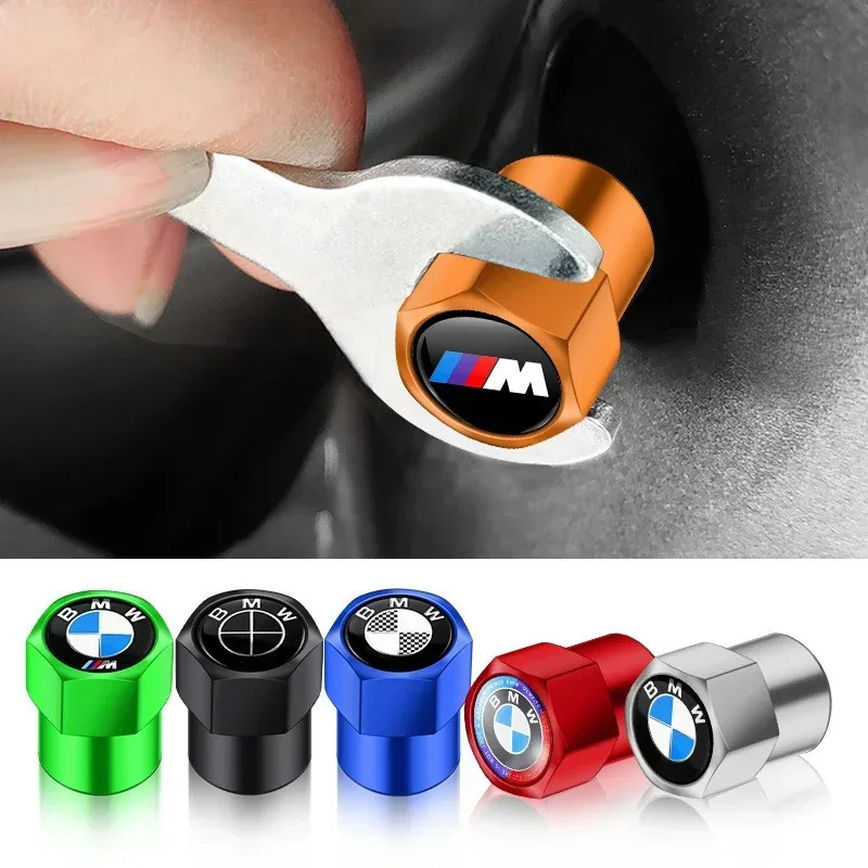 รถล้อยางวาล์ว Caps Tyre Rim Stem สําหรับ Bmw 1 3 5 7 Series M Performance M3 M5 M6 E92 X1 X2 X3 X4 อ