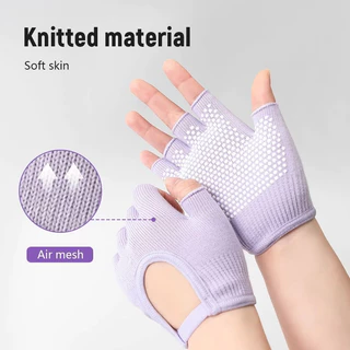 [พร้อมส่งจากไทย] - ถุงมือพิลาทิส ถุงมือกันลื่น (Pilates Gloves)ถุงมือฟิตเนส 100% ถุงมือโยคะ ถุงมือกันลื่น ช่วยโยค