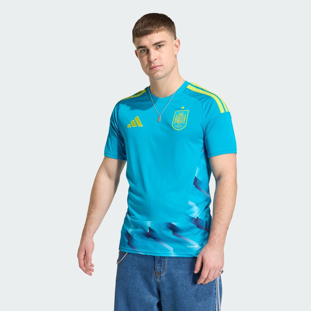 adidas ฟุตบอล เสื้อผู้รักษาประตูชุดเหย้า Spain 26 ผู้ชาย สีน้ำเงิน KB8371