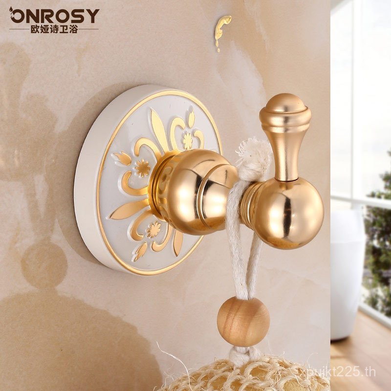 ตะขอเดี่ยว Retro หลังประตูเสื้อผ้าเดี่ยวห้องน้ํา Coat Hook 71TX การเจาะฟรี Coat Hook โบราณยุโรป ML3E