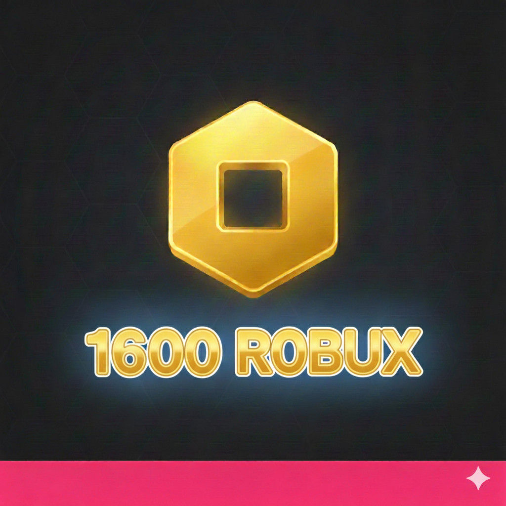 Roblox 1600 Robux เติมโรบักซ์ (Roblox) ราคาถูก ส่งจริง  ขนาด10x10
