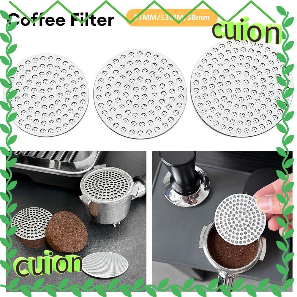 CUION1413 1 ชิ้นกาแฟทําตาข่าย, Portafilter Barista ทนความร้อนกาแฟกรองหน้าจอ, Espresso อุปกรณ์เสริมทํา Puck หน้าจอหน้าจอสําหรับ Portafilter ตะกร้า