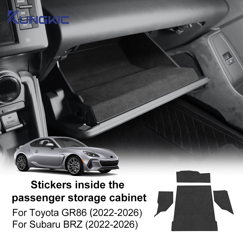 สําหรับ Subaru ZD8 BRZ Toyota ZN8 GR86 2022-2026 หนังนิ่มผู้โดยสารด้านข้างกล่องเครื่องมือภายในสติกเกอร์ป้องกันสิ่งสกปรกสติกเกอร์อุปกรณ์เสริม ราคา ถูกที่สุด ดีลบีเคเค
