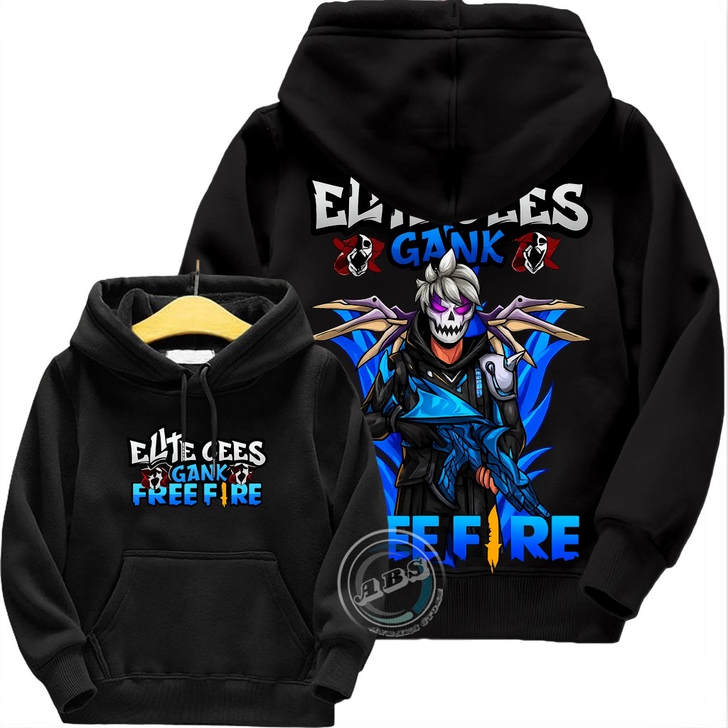 120 ซม.-150 ซม. เสื้อกันหนาวมีฮู้ดเด็ก, เสื้อผ้าเด็ก, Ff Free Fire Elite Ces Gank รุ่น, Sg Opm Wings เสื้อยืดเด็ก