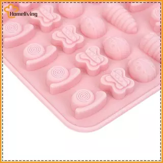 บ้านผสมผลไม้สัตว์ซิลิโคนช็อกโกแลตแม่พิมพ์ปลา Fudge Candy Jelly Mould เรขาคณิตหัวใจเค้กตกแต่งเบเกอรี่ถาดน้ําแข็งของขวัญ TH