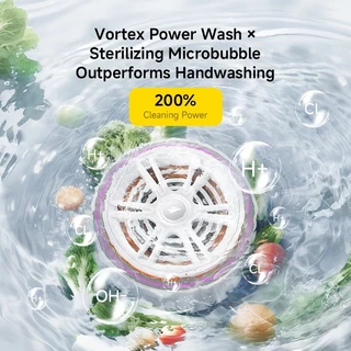 DEERMA GS01 เครื่องล้างผักผลไม้อัตโนมัติ Automatic Fruit and Vegetable Washer