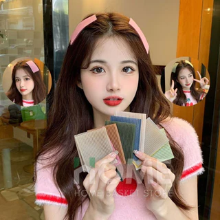 แผ่นแปะผม(รุ่นพรีเมี่ยม) เก็บผม แผ่นเก็บไรผม แผ่นแปะผมตีนตุ๊กแก ที่แปะผม กิ๊บติดผม ติดเก็บลูกผม ยางรัดผม