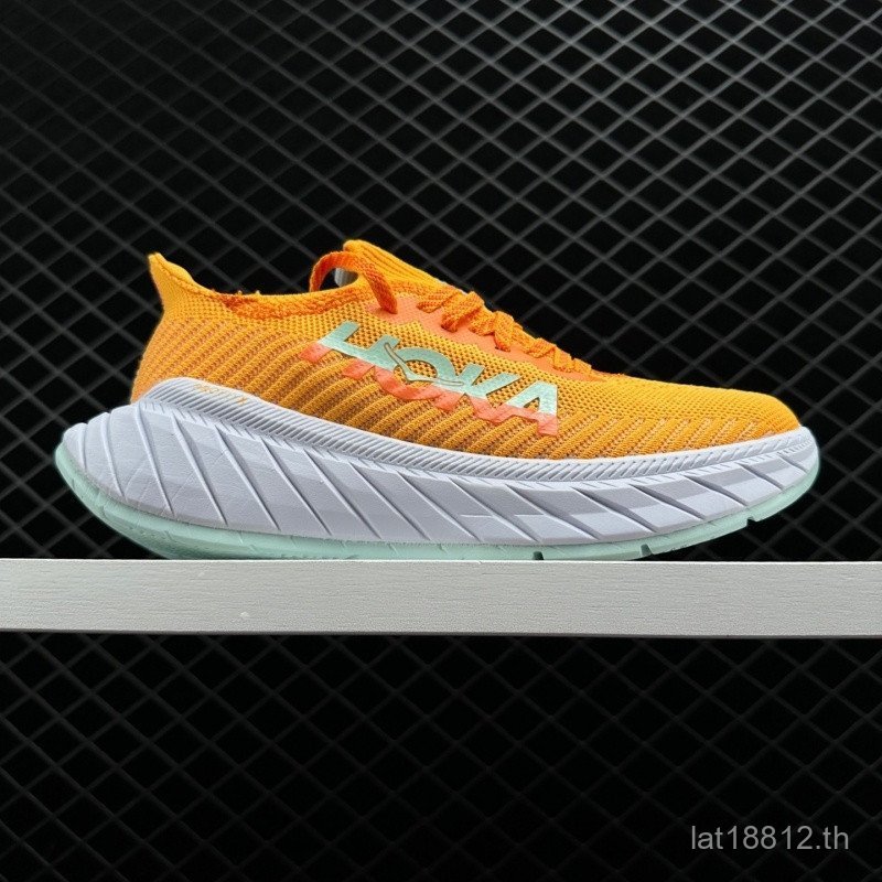 Hoka One One carbon X3 รองเท้าวิ่งระบายอากาศน้ําหนักเบา unisex รองเท้าวิ่งเบาะมืออาชีพสําหรับผู้ชายแ