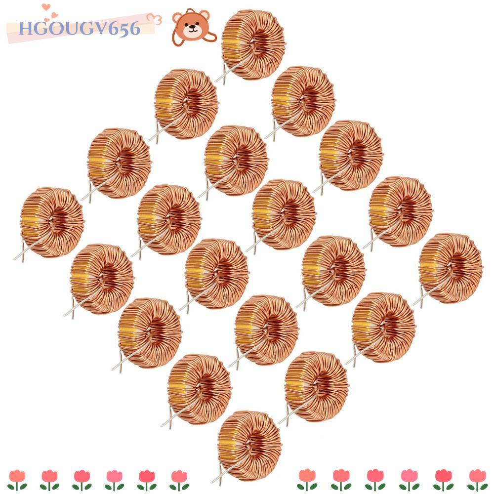 HGOUGVT 20PCS Toroid Inductor, 3A แนวตั้ง Toroid Inductor ลวด, ปฏิบัติ 5026 330UH Toroidal Inductor 