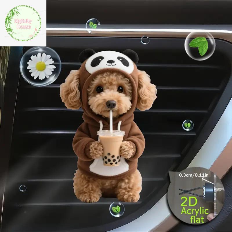 BigBabyHouse อะคริลิครถ Vent คลิปน้ํามันหอมระเหย Air Freshener ผู้ถือ 2D คลิปตกแต่งสําหรับรถยนต์ AC Vents TH