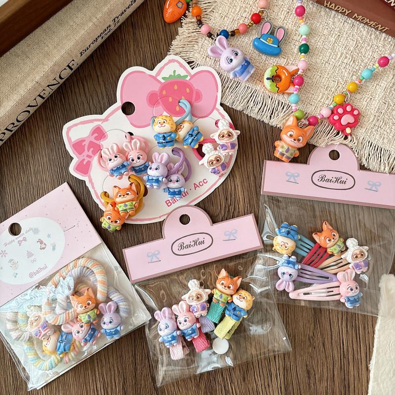 กิ๊บและสร้อยคอน้อง.cartoon resin จากซูโทเปีย จูดี้ และนิค สำหรับเด็ก ราคา ถูกที่สุด ดีลบีเคเค แกลเลอรีภาพที่ 2