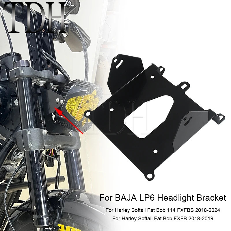 TDH For Baja Design LP6 Pro LED Auxiliary Light Holder Head Lamp Headlight Headlamp Bracket Mount Co