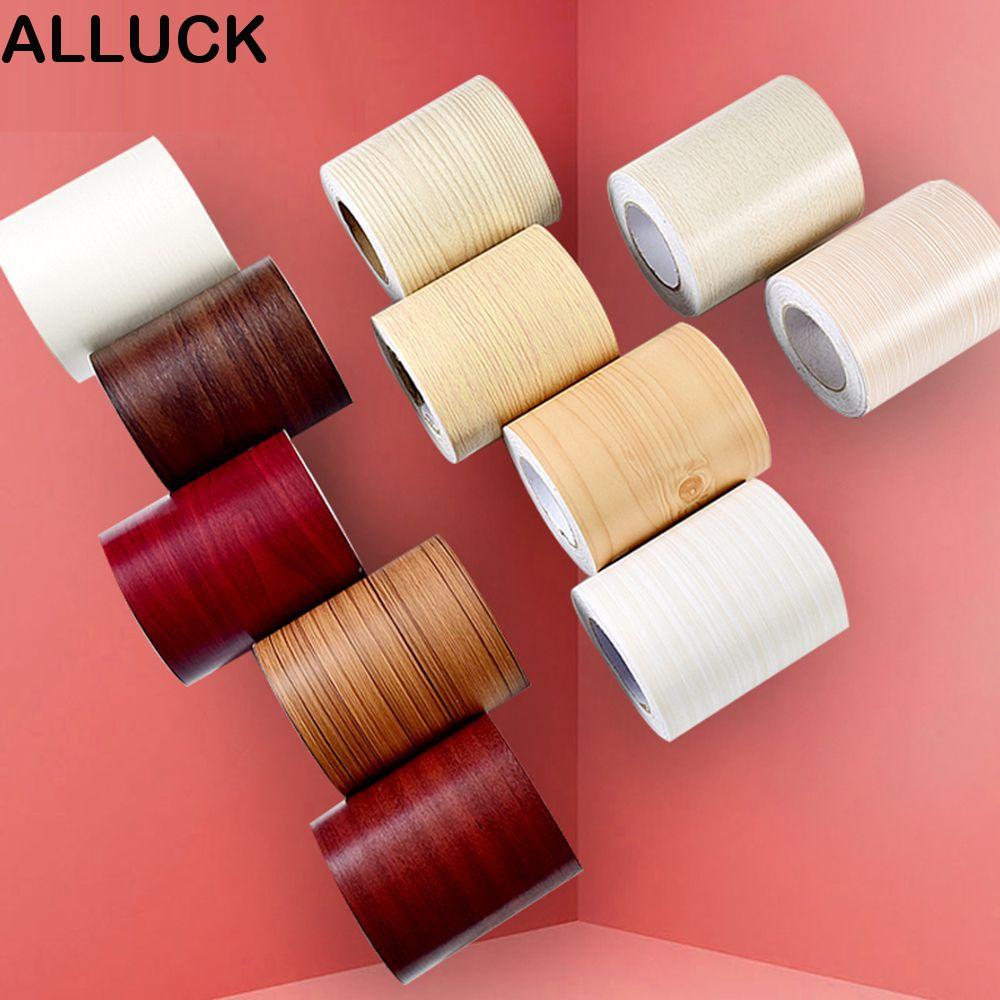 ALLUCK เอวสายวอลล์เปเปอร์ไวนิล Decals Self-กาว PVC ตกแต่งบ้านสติ๊กเกอร์ติดขอบผนัง