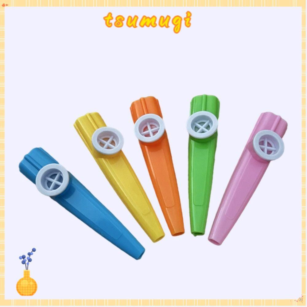 TSUMUGI Kazoo ขลุ่ย, พลาสติกอังกฤษ Kazoo, สีสัน 1/5/10PCS ตลก Joyful Musical ของเล่น Party