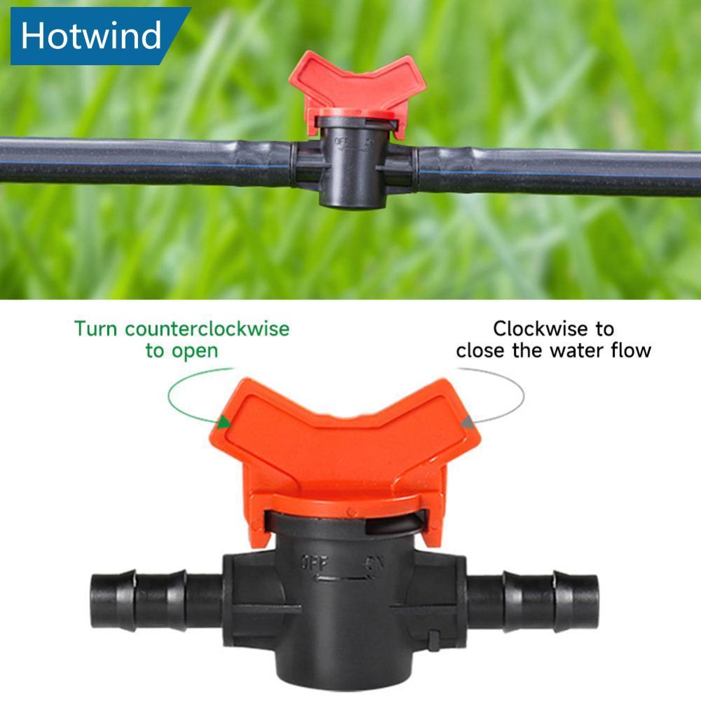HW Garden ท่อแตะชลประทานวาล์วน้ํา DN4 DN8 DN15 PE Tube Waterstop Connector สําหรับ 4 มม.-25 มม.หยดชล