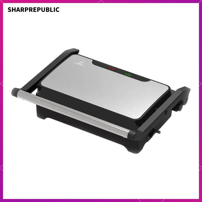 [Sharprepublic] Panini Press Grill เครื่องทําอาหารเช้าขนาดกะทัดรัดสําหรับอาหารเช้าขนมแซนวิช