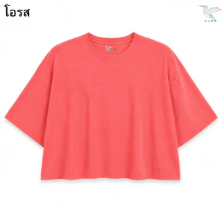 HMB® เสื้อยืด ไซส์ใหญ่ 6XL เสื้อครอป คอกลม แขนสั้น สาวอวบ ผ้าคอตตอนผสม เนื้อผ้านิ่ม ใส่สบาย 6000-สีพื้น#