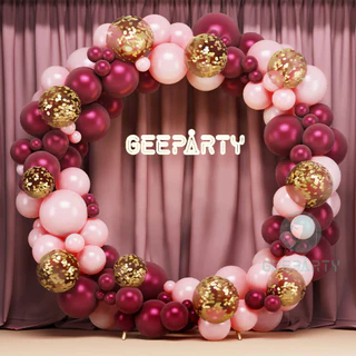 GeeParty ชุดซุ้มลูกโป่งตกแต่ง DIY สำหรับงานวันเกิด งานแต่งงาน งานรับปริญญา ปาร์ตี้พร็อพตกแต่งงานเลี้ยง