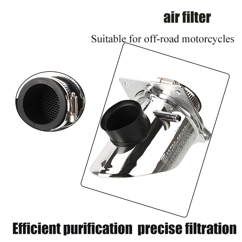 38 มม.Chrome Air Filter สําหรับ Honda Z50 Z50R Z50J Z50A จักรยาน Skyteam จักรยานรถจักรยานยนต์ Retro 