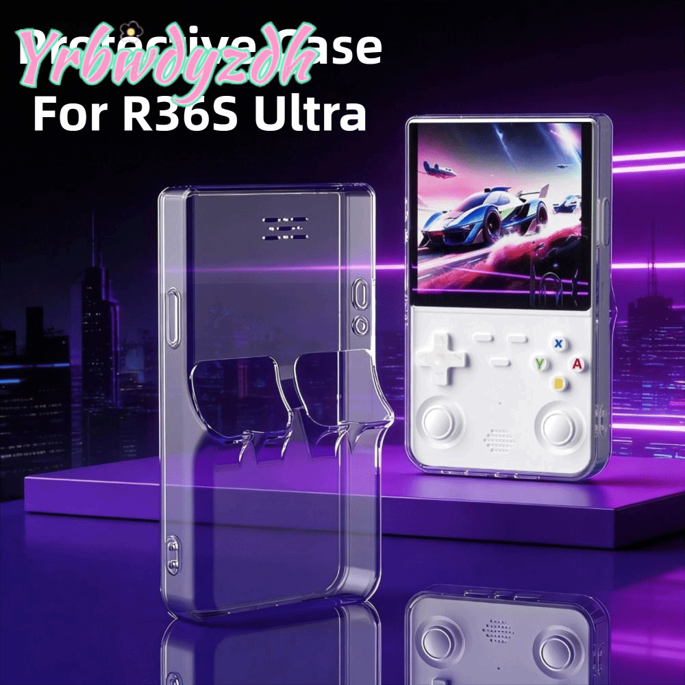 YRBWDYZDH ป้องกัน, Lanyard TPU เกมคอนโซล,โปร่งใส Anti-Scratch กันกระแทกแขนสําหรับ R36S Ultra อุปกรณ์