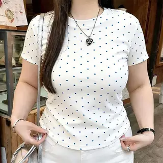 【ส่งจากไทย】เสื้อยืดผู้หญิงแฟชั่นสาวอวบสีขาว เสื้อยืดผู้หญิงน่ารักๆ มีหลายสีให้เลือก หลายรูปแบบ เสื้อพิมพ์ลาย เสื้อยืดสวย