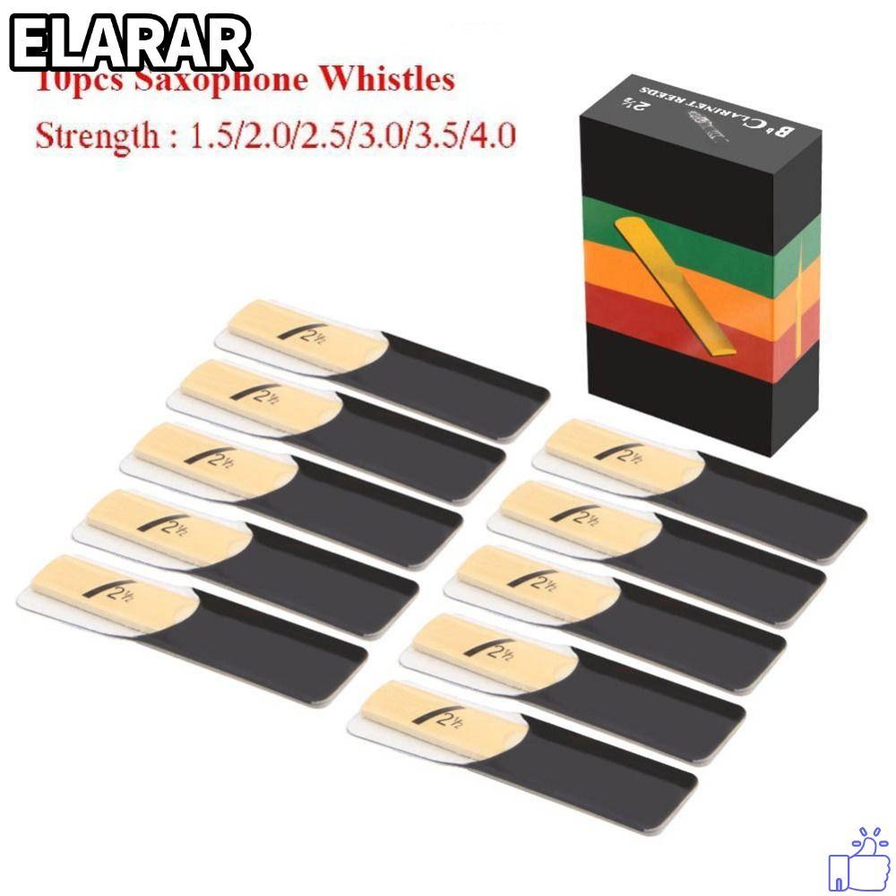 เอลรา‌R แซ็กโซโฟนนกหวีด, 1.5/2.0/2.5/3.0/3.5/4.0 Reed Clarinet Reed, 10 ชิ้น Alto Strength ลมเครื่อง
