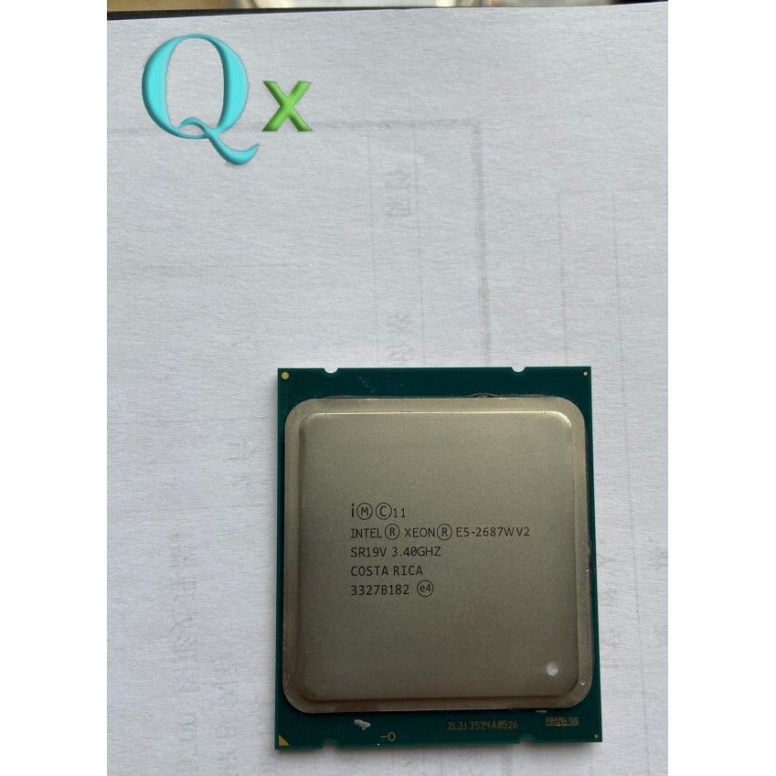 Upgrade Server CPU Xeon E5-2687W V2 LGA2011 เซิร์ฟเวอร์ CPU โปรเซสเซอร์ 8 แกน 16 ด้าย 3.4GHz