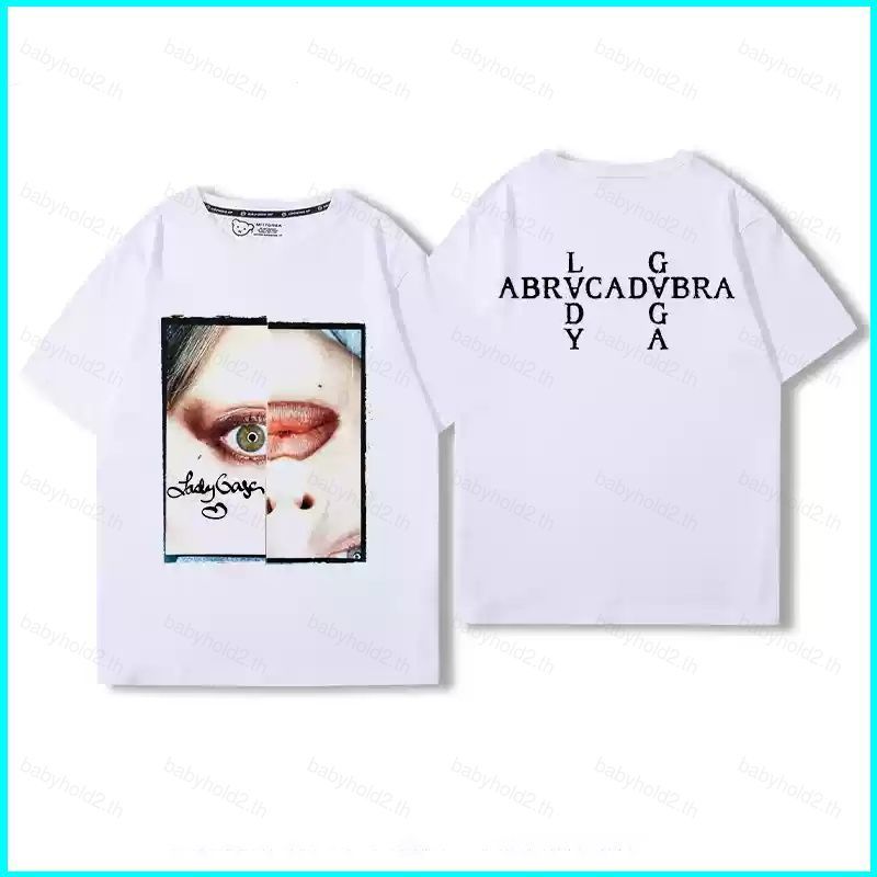 เสื้อยืดแขนสั้น Lady Gaga อัลบั้ม Mayhem ABRACADABRA