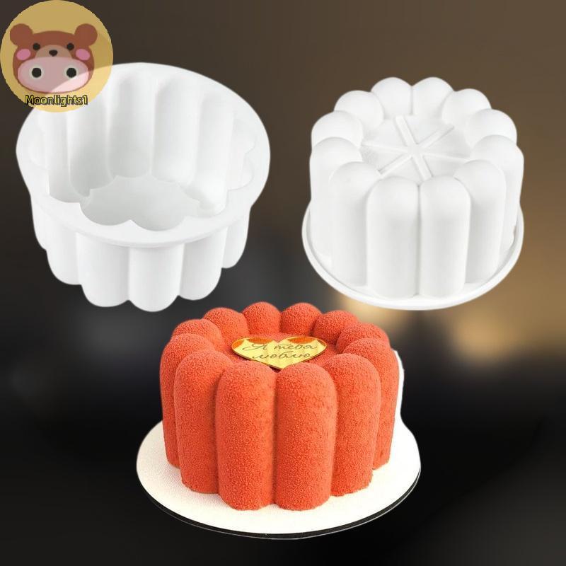 Moonlights1 รอบ Bento เค้กซิลิโคนแม่พิมพ์ช็อกโกแลตมูส Mould สบู่เทียนทํา Moulds ครัว Bakeware ขนมเคร