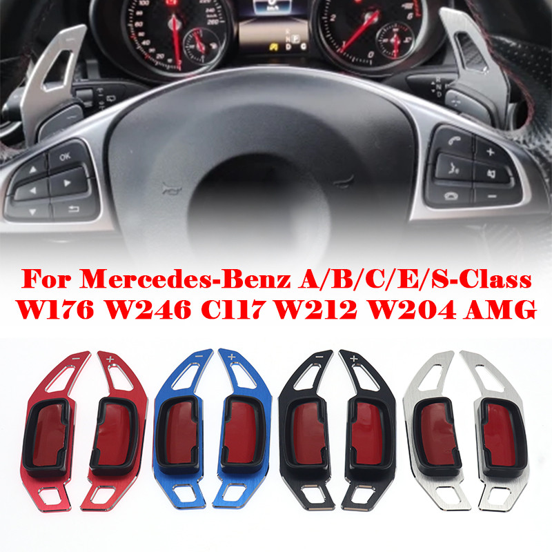 พวงมาลัย Shifter Paddle Extension สําหรับ Mercedes Benz ABCE ML GL GLA GL GL GLK SL SLK Class W176 W