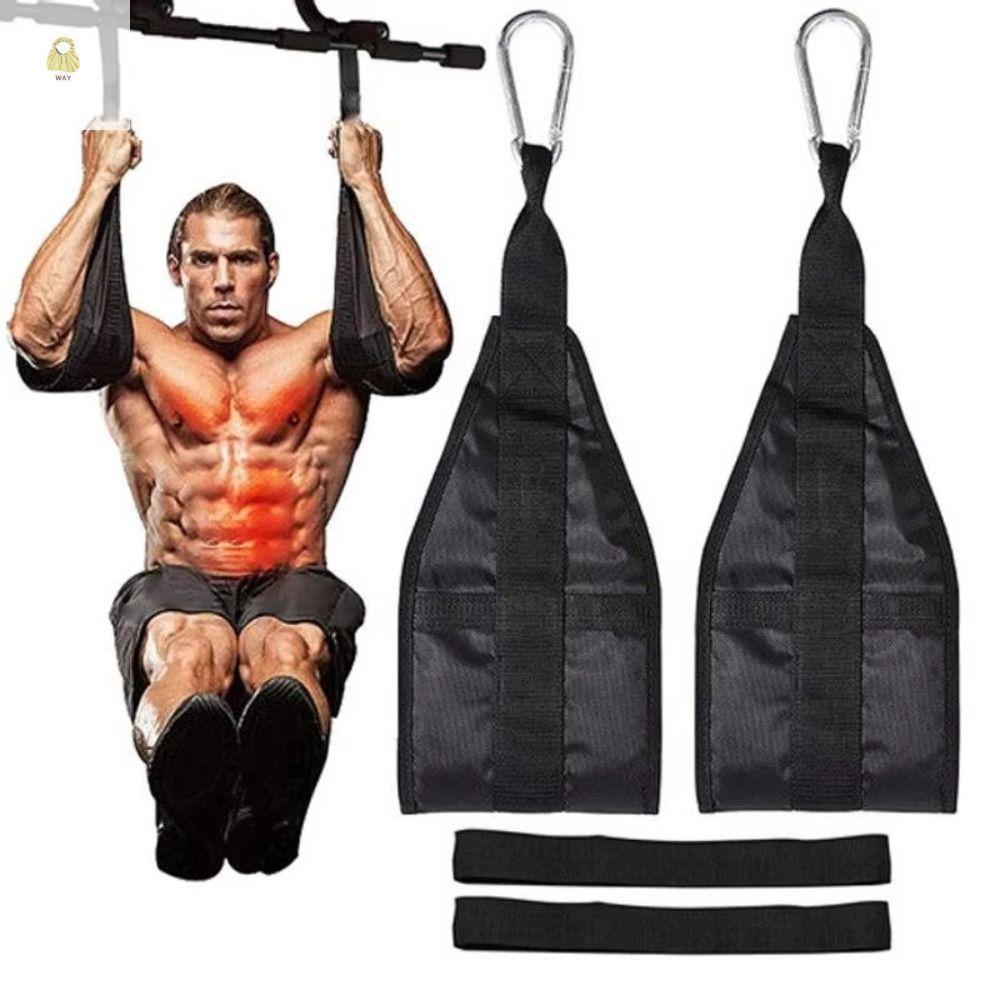 WAY Fitness AB Sling Straps, Suspension Rip-Resistant เข็มขัดพยุงออกกําลังกาย, Pull Up Bar กล้ามเนื้