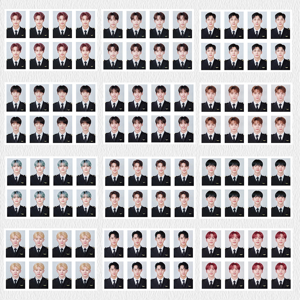 8 ️ ⃣ SEVENTEEN Pilot Photo Merchandise ID Photo 3cm Photo PILOTS Photo Seventeen 25.12.09