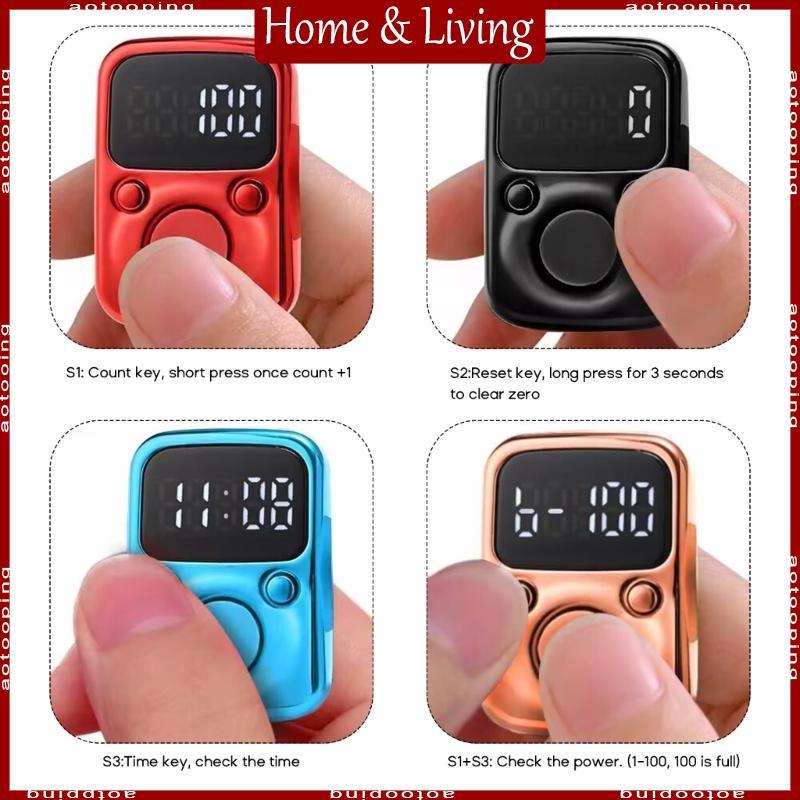AOTO Clicker Number Counter Hand Finger Display นับ Tally Clicker Timer Counter