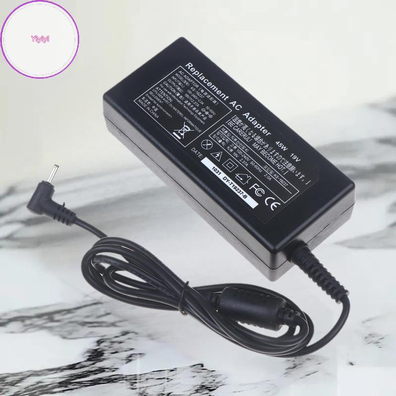 Yiyi 1 ชิ้นแล็ปท็อปอะแดปเตอร์ชาร์จไฟ 19 โวลต์ 2.37A 45 วัตต์ 3.0*1.1 มิลลิเมตร AC สําหรับ Acer A13-0