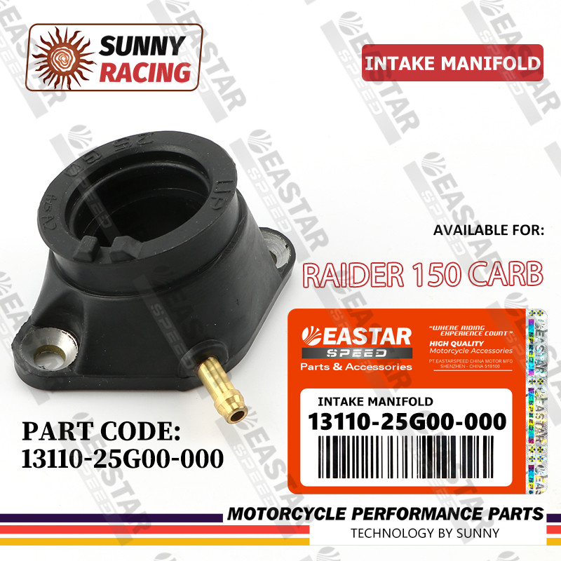 ท่อไอดี + โอริง RAIDER 150 ท่อร่วมไอดี Raider 150 CARB 13110-25G00-000   Old Satria Fu 150 Old Manipol Fu