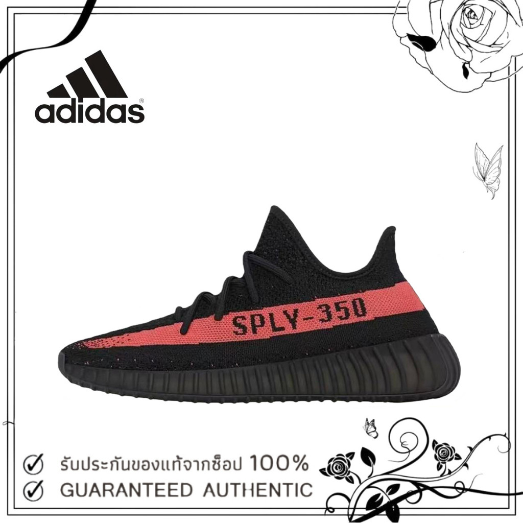 💕ของแท้ 100 %💕 adidas originals Yeezy BY9612 สีแดง รองเท้าผ้าใบ