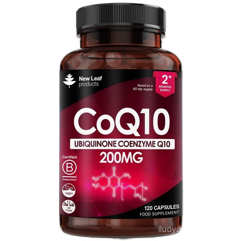 CoQ10 Supplement - Co Enzyme CQ10 High Strength 200mg Vegan Ubiquinone Coenzyme Q10 Capsules