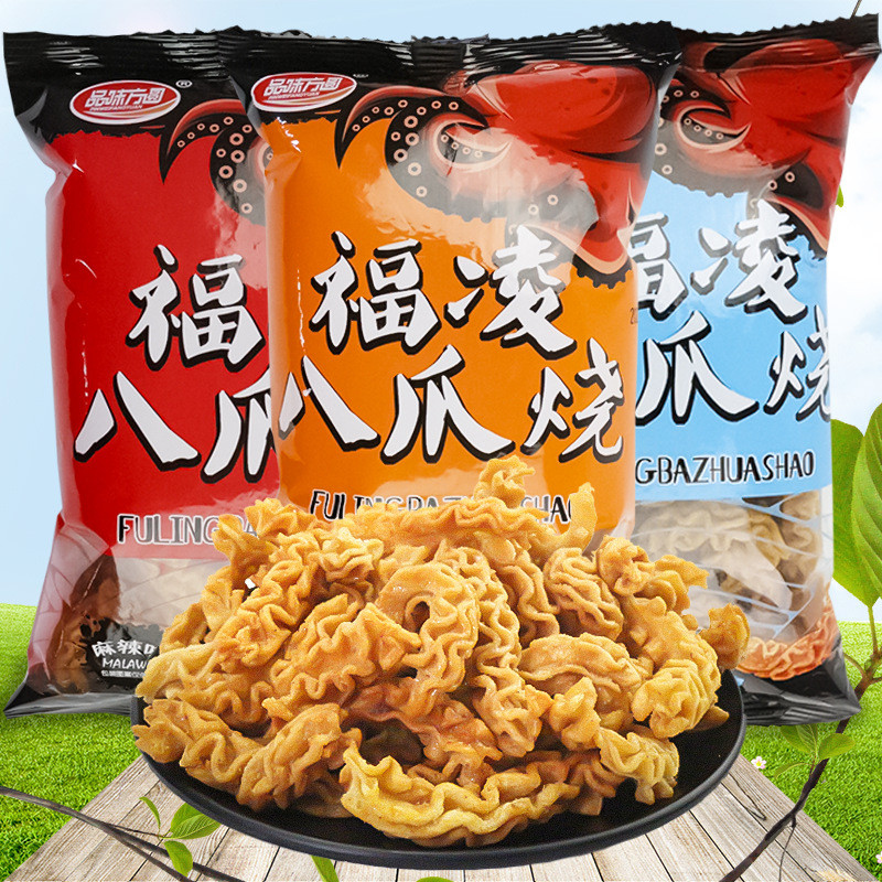 ใหม่สําหรับปี 2026รสชาติ Fangyuan Fuling Octopus Burnt Nostalgic Snacks Leisure Puffed Food Pot Bar2