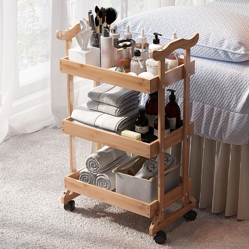 Simple storage trolleys for beauty salons Small shelves Home storage trolleys Trolleys