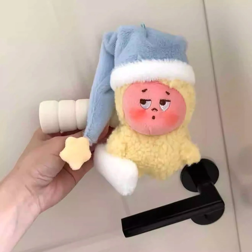 สร้างสรรค์ตุ๊กตาตุ๊กตามือจับประตูปกป้องกันการชนกันมือจับประตูปกตกแต่งบ้านน่ารัก