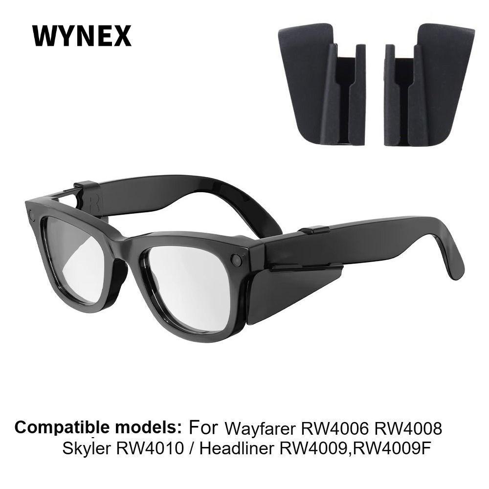 WYNNEX แว่นตาโล่ด้านข้าง,น้ําหนักเบาSecure Anti-glare Shield,อุปกรณ์เสริมซิลิโคนลื่นBaffleสําหรับ Me